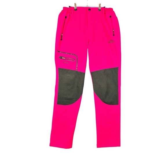 EUC BenBoy Women’s Bright Pink Outdoor/Ski/Snow Pants with Black Accents Sz XL - Picture 2 of 12